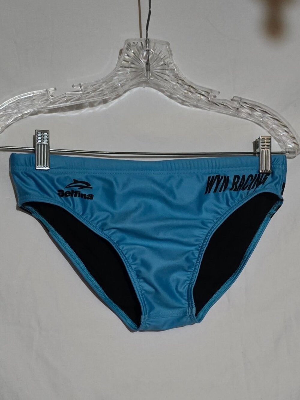 NWT - Delfina Swim Briefs - WYNR Wyn Racing - Blue - Sz 32*